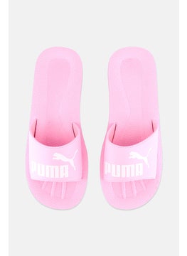 PUMA Men Purecat Slip On Slides, Pink/White  - Image 3