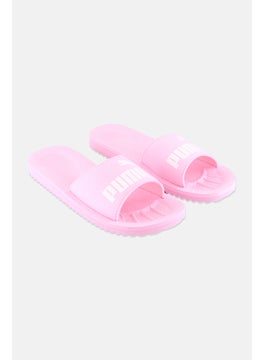 PUMA Men Purecat Slip On Slides, Pink/White  - Image 1