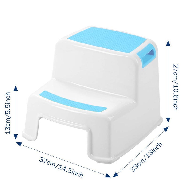 Abhsant Abhsant Kids Stools,2 Step Toddlers Stool, Step Stool for Kids Toddler Sitting Stool Step Stool for Adults Load 200 LBS, Suitable for Living Room, Study Room, Bathroom Sink,Kitchen,Modern Cute  - Image 3