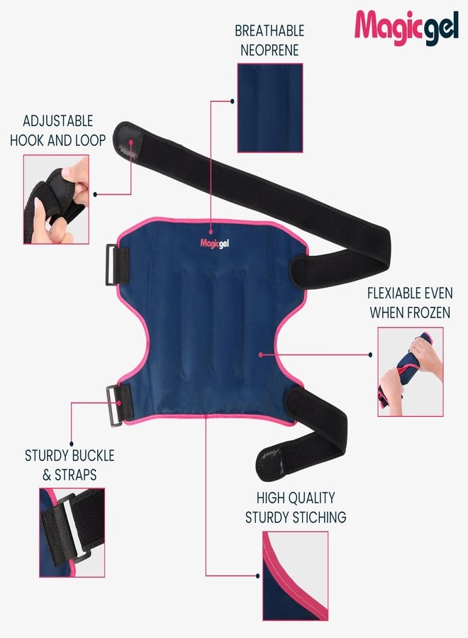 Magic Gel Extra Large Hip Ice Pack Wrap - Reusable Cold Pack for Hip Bursitis, Hip Replacement Surgery and Hip Flexor Pain. Hip ice wrap for Inflammation, Swelling and Hip Pain Relief - Image 3