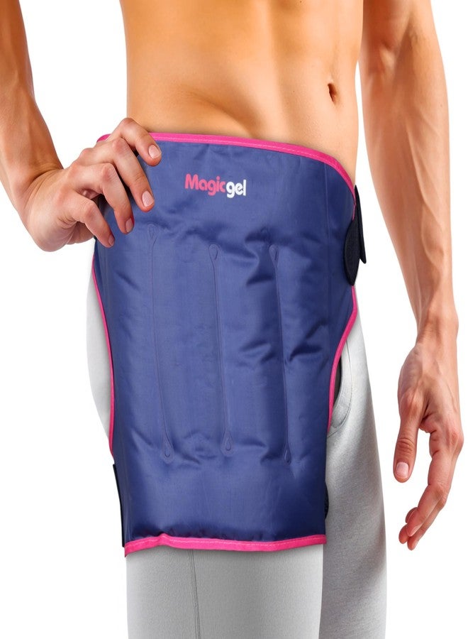Magic Gel Extra Large Hip Ice Pack Wrap - Reusable Cold Pack for Hip Bursitis, Hip Replacement Surgery and Hip Flexor Pain. Hip ice wrap for Inflammation, Swelling and Hip Pain Relief - Image 1