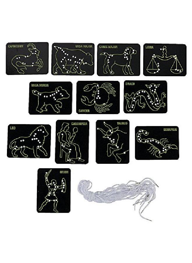 Fun Express Lacing Constellation Cards 24 Pieces Educational And Learning Activities For Kids  - Image 1