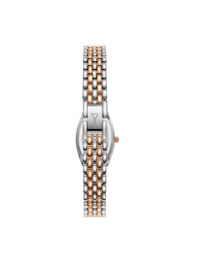 ECSTACY Women's Analog Display Watch With TT Rose Gold Stainless Steel Strap - E25501-KBKM