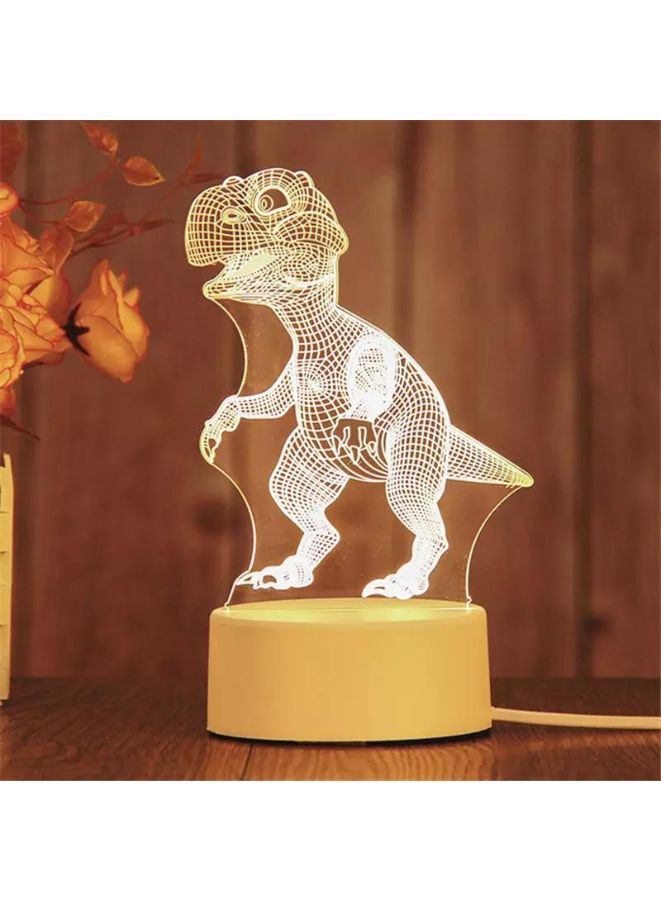 Fatio T-Rex Dinosaur 3D LED Acrylic Night Light | USB & Battery Powered Kids Bedroom Table Lamp | 20 x 20 x 11 cm - Image 2