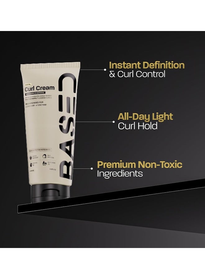 Based Curl Cream, Defines Curls, Controls Frizz, Medium Hold, Hydrates & Nourishes With Agave, Silk Protein & Castor Oil, No Harmful Chemicals Or Artificial Fragrance (6.8 Oz Pack Of 1) - Image 4