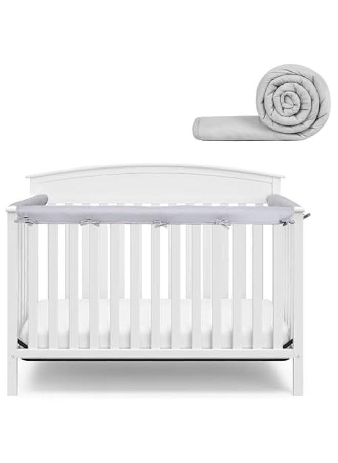 Beauenty 3Pcs Crib Rail Cover,Baby Bed Soft Edge Protector,Anti-Collision Strip Corner Cover For Child Bed Protection,Wrap Bed Rails,Crib Rail Edge Protector, Bed Guard Rail For Toddlers Boys Girls  - Image 1