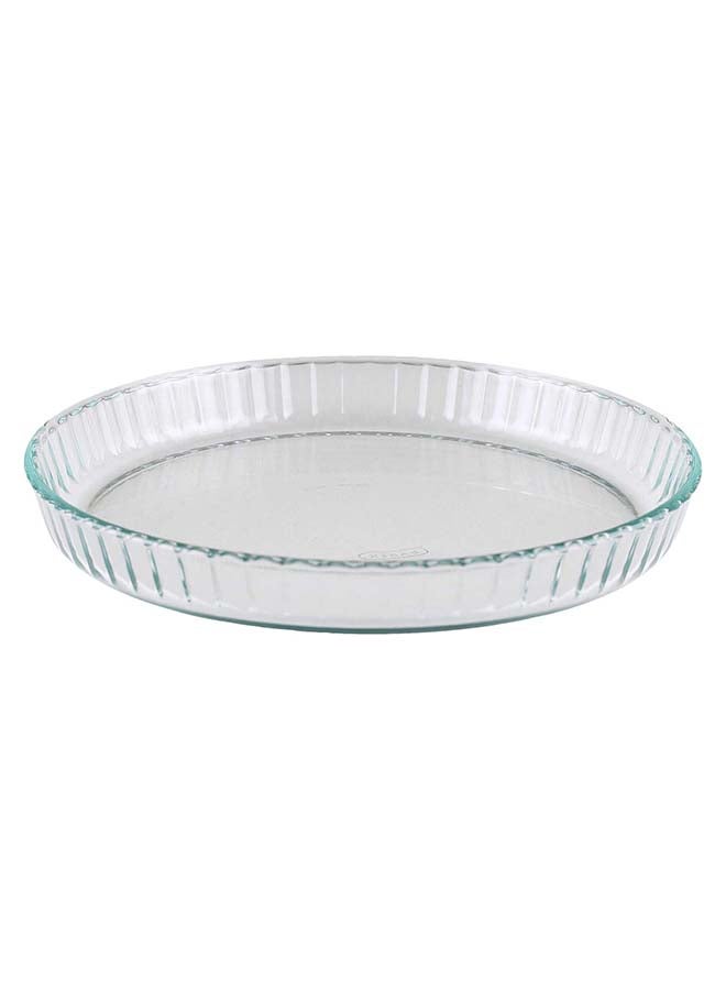 PYREX Bake and Enjoy Flan Dish Round 28Cm 1.6L Transparent - Image 1