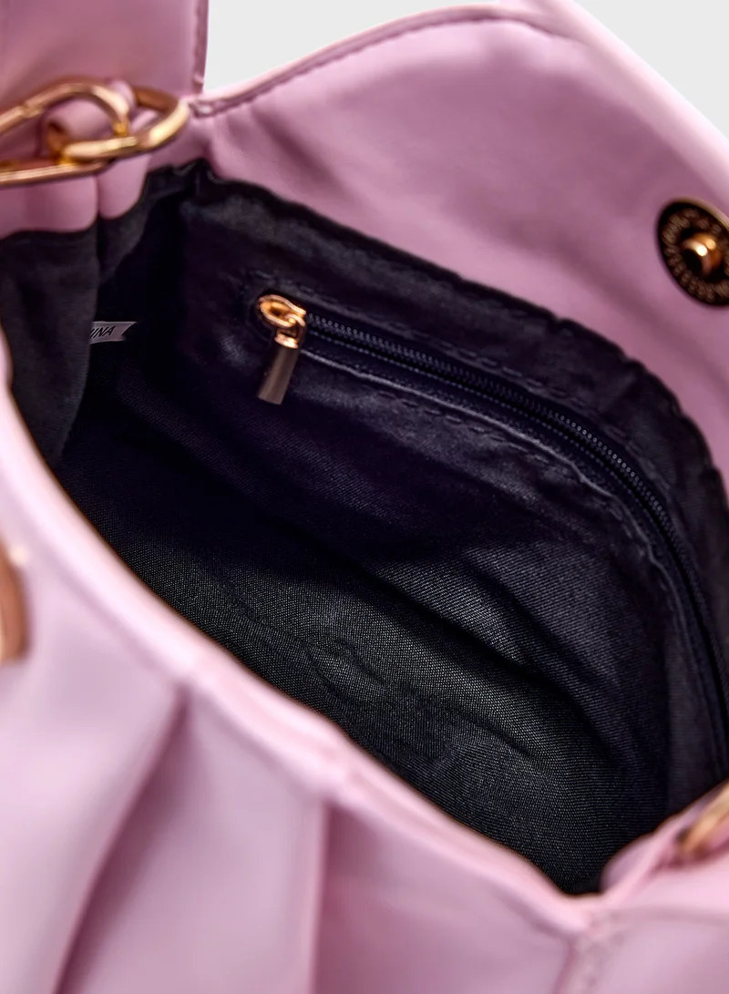 جينجر Ruched Bag