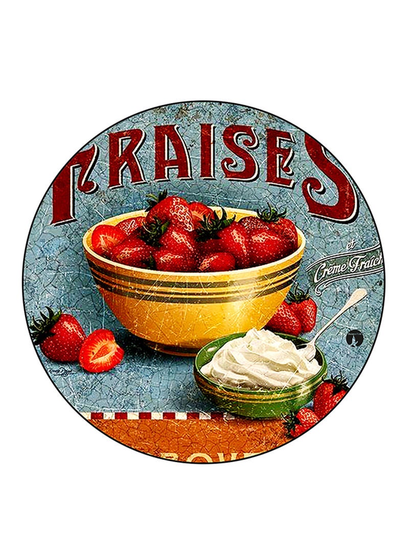 RKN Strawberries Printed Fridge Magnet Multicolour - Image 1