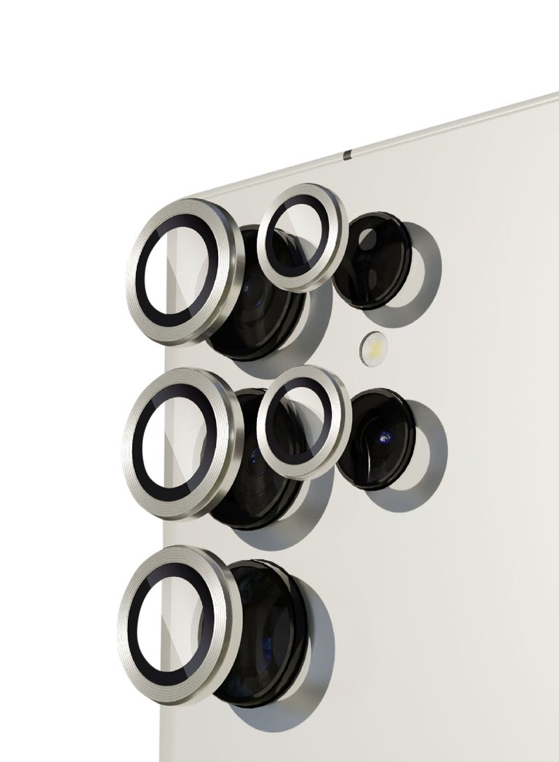 Lens protection film HD CD pattern for SAMSUNG Galaxy S24 ultra ,Silver - Image 1