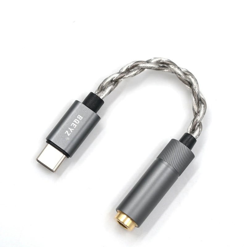 كي زد سماعة سلكية bqeyz lin HiFi Headphone Adapter Earphone Amp DAC Type C To 3.5/4.4mm 32bit 384KHz CX31993 Dongle, Type C to 4.4 mm - Image 1