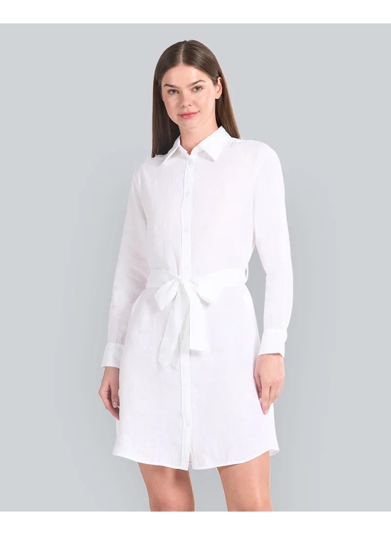 غانت Belted Linen Shirt Dress