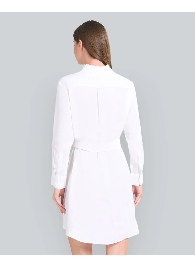 غانت Belted Linen Shirt Dress