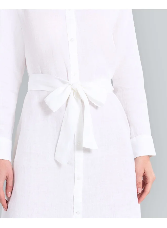 GANT White Linen Shirtdress