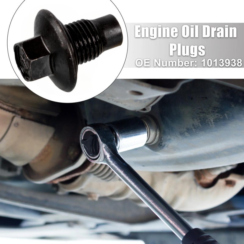 M14x1 5 Oil Drain Plug With 5 Gaskets Leak Proof Replacement for Ford Focus 2012 2018 Fusion Mondeo 2007 2020 - Image 2