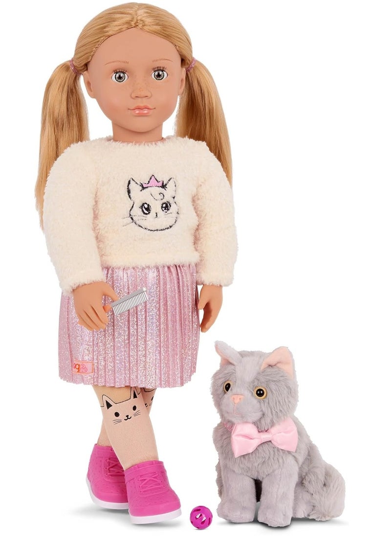 Our Generation Our Generation - Sheela And Sammy Doll With Pet Kitten  - Image 1