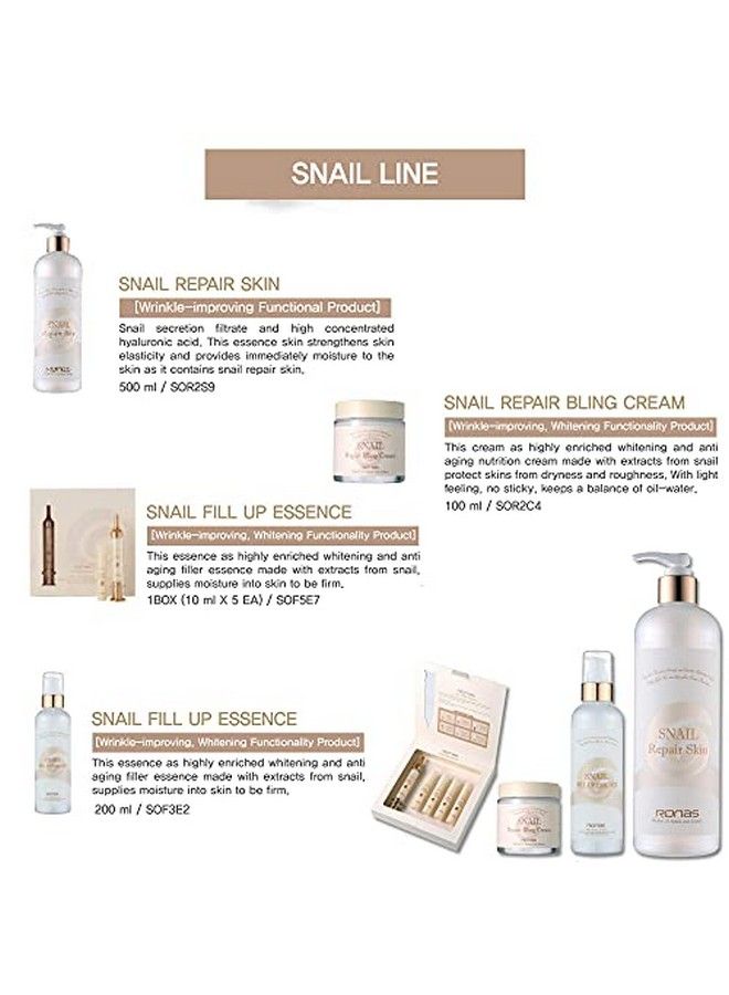 Ronas Snail Repair Skin Toner 16.9Oz. - Image 3