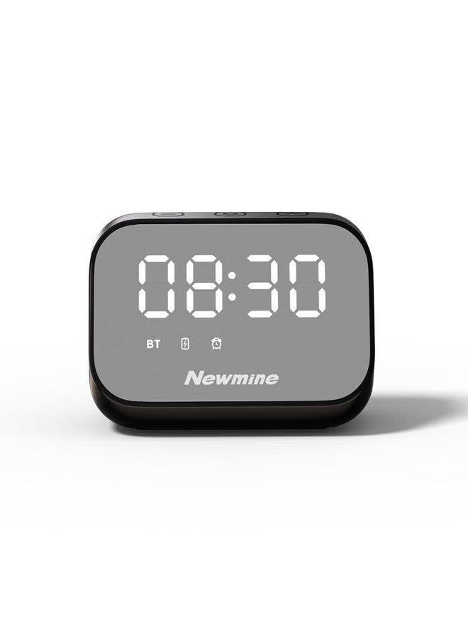 Newmine Bt516 Bluetooth Speaker Wireless Computer Speaker Mobile Portable Mini Mirror Alarm Clock Desktop Player Subwoofer - Image 2