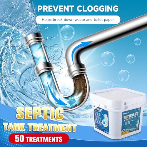 PAULINN RV Toilet Treatment Drop Ins, 50 Packs Septic Tank Treatment Pods Holding Tank Deodorizer for RV Black & Grey Water Tank Camper Marine Boat Camping - Image 4