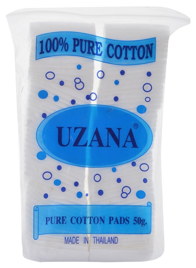 Uzana Cotton Cleanser Pads, White, 50 g - Image 1