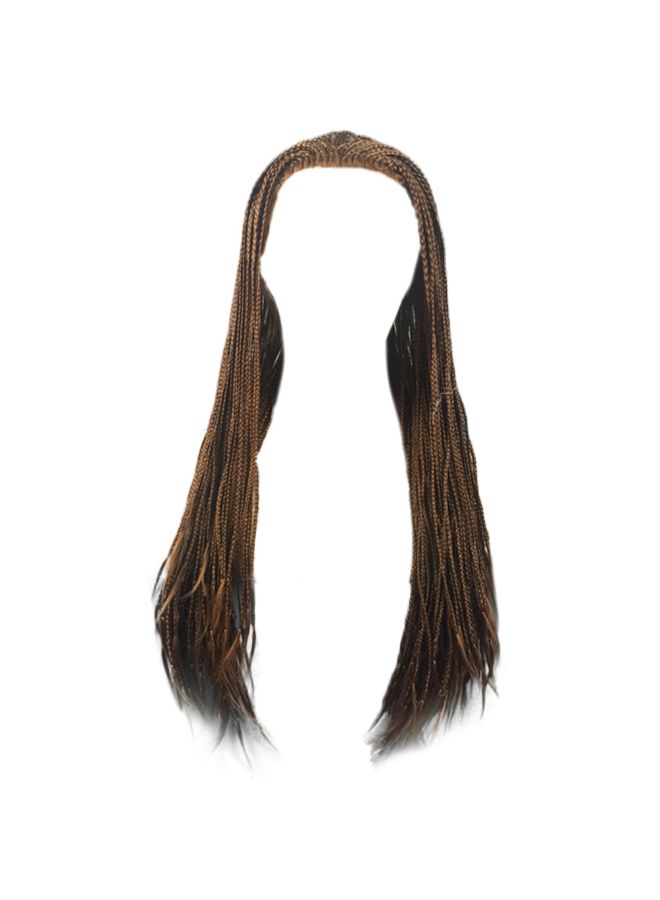 Loquat Synthetic Hair Braided Lace Front Wig Brown 20x18x3centimeter - Image 4