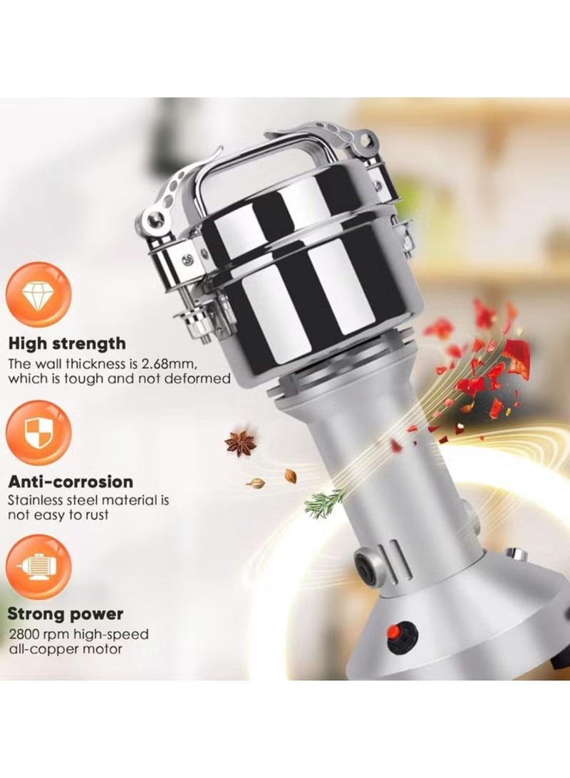 DENX 1200W Electric Comminutor Grinder Capacity 200g, Speed 28000r/min, Using for Grinding Coffee/Beans/Spices/Grains/Herbs/Nuts, Suitable for Home/Restaurant/Hotels, DX3221 - Image 1