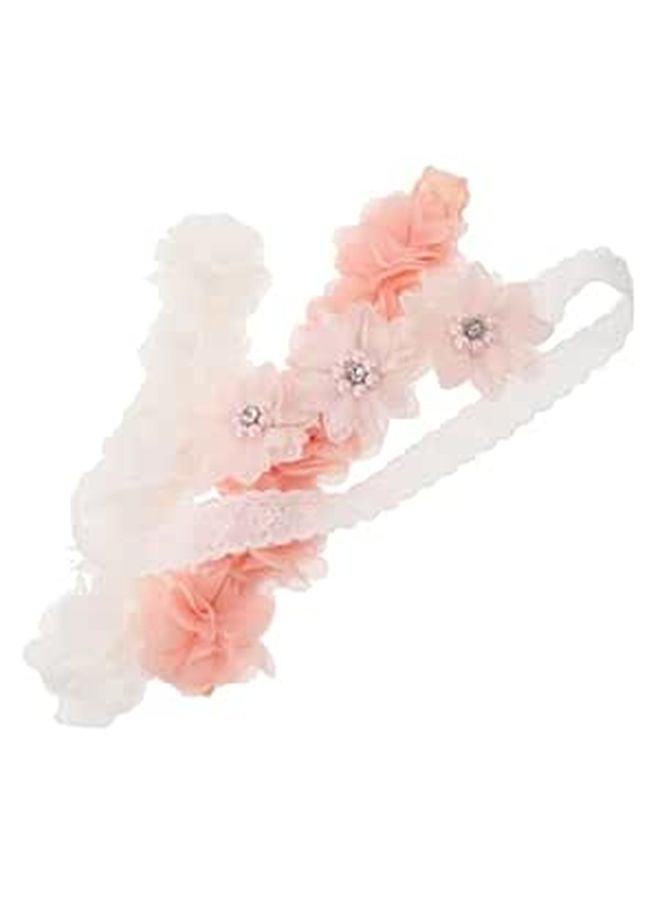 Soft Elastic Flower Hair Bands For Newborns 3 Pack Stretchable Lightweight Princess Hair Accessories - Image 1