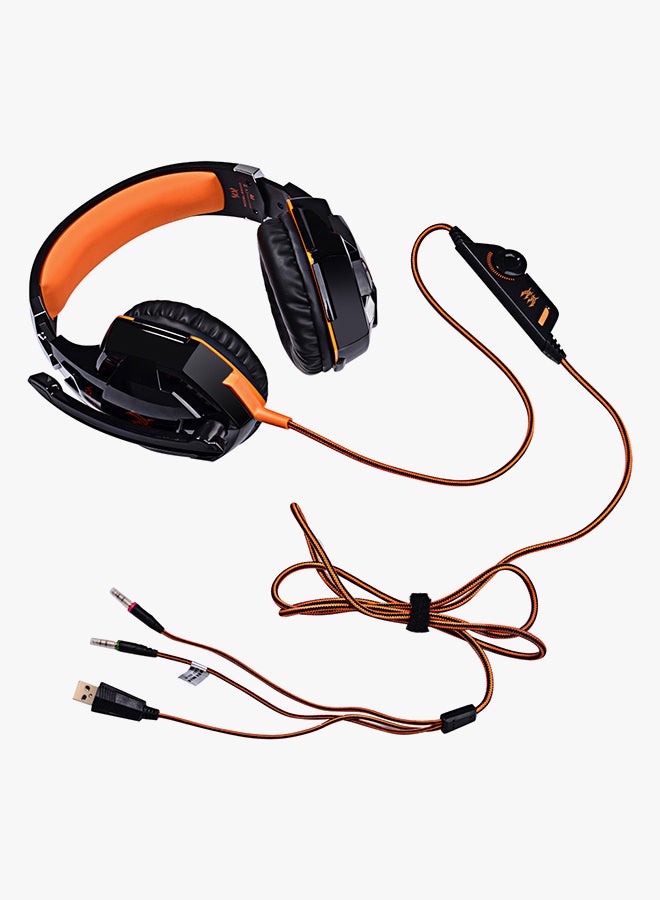 KOTION EACH 3.5 Mm Gaming Headset With Mic Orange - Image 4