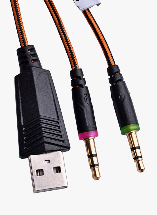 KOTION EACH 3.5 Mm Gaming Headset With Mic Orange - Image 3