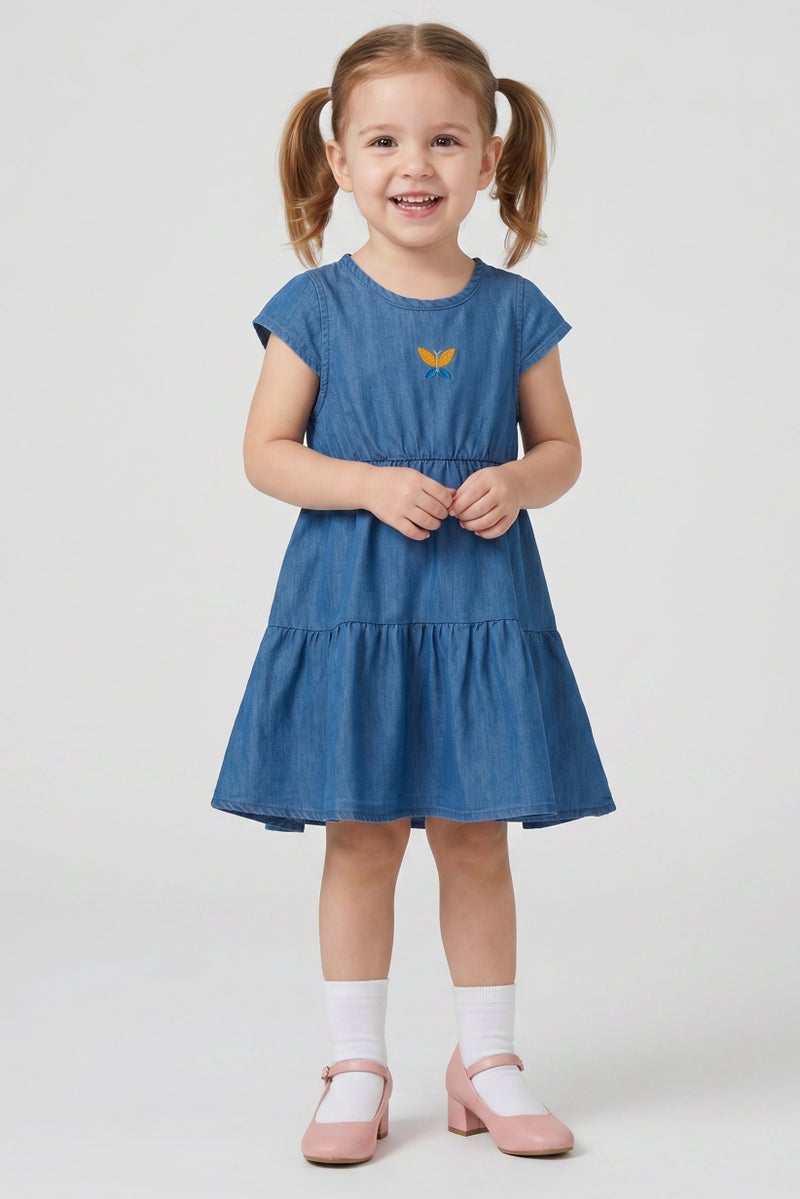 Willow & Whistle Toddlers Girl 2 Pcs Stripe Dresses, Multicolor - Image 1