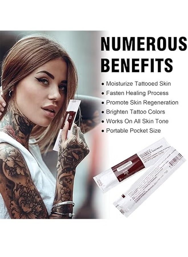 Fougera Vitamin A And Vitamin D Ointment Emollient ,Tattoo Scar Repair Gel, Microblading Aftercare Ointment Anti-Inflammatory Anti Scar Tattoo Aftercare Cream for Makeup Microblading and Tattoo Healing 50Pcs - Image 2
