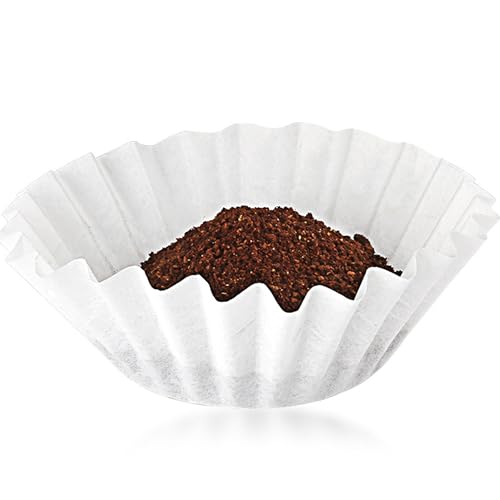 Rinakou 100 Count Basket Coffee Filters,Flat Bottm Paper Filter Compatible With Fellow Aiden Coffee Maker,Work With Batch Brew Filter Basket - Image 4