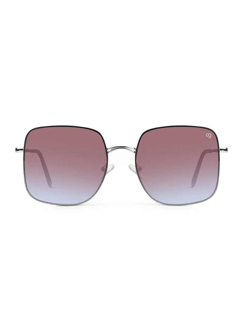 Woggles Latest & Stylish UV Protected Ray Gradient Purple Square Sunglasses for Men & Women