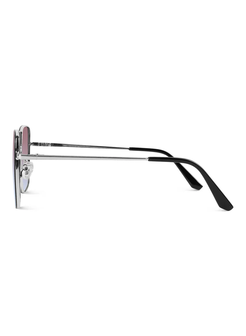 Woggles Latest & Stylish UV Protected Ray Gradient Purple Square Sunglasses for Men & Women