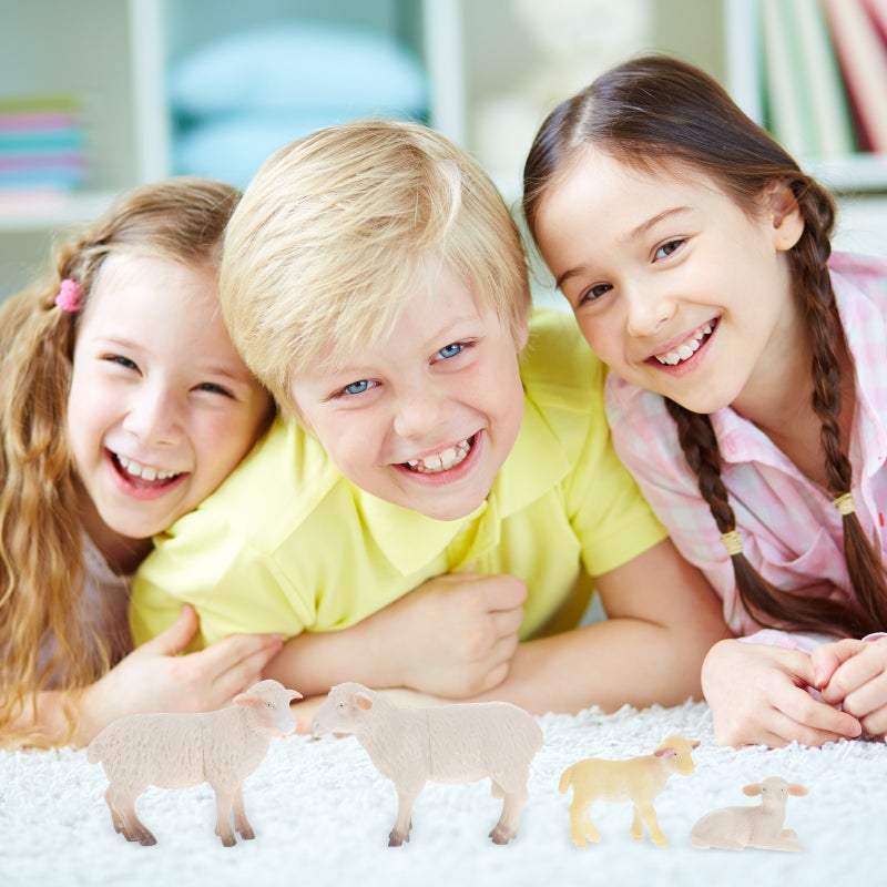 🧸 ألعاب أطفال متينة على شكل حيوانات الغنم لتنمية واللعب - Image 3