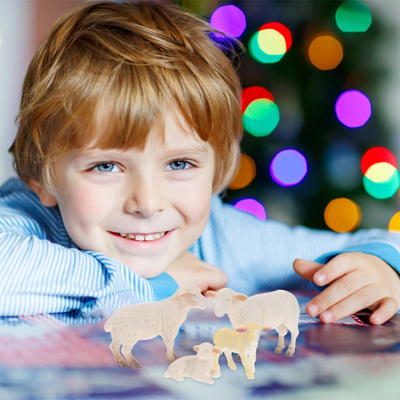 🧸 ألعاب أطفال متينة على شكل حيوانات الغنم لتنمية واللعب - Image 2