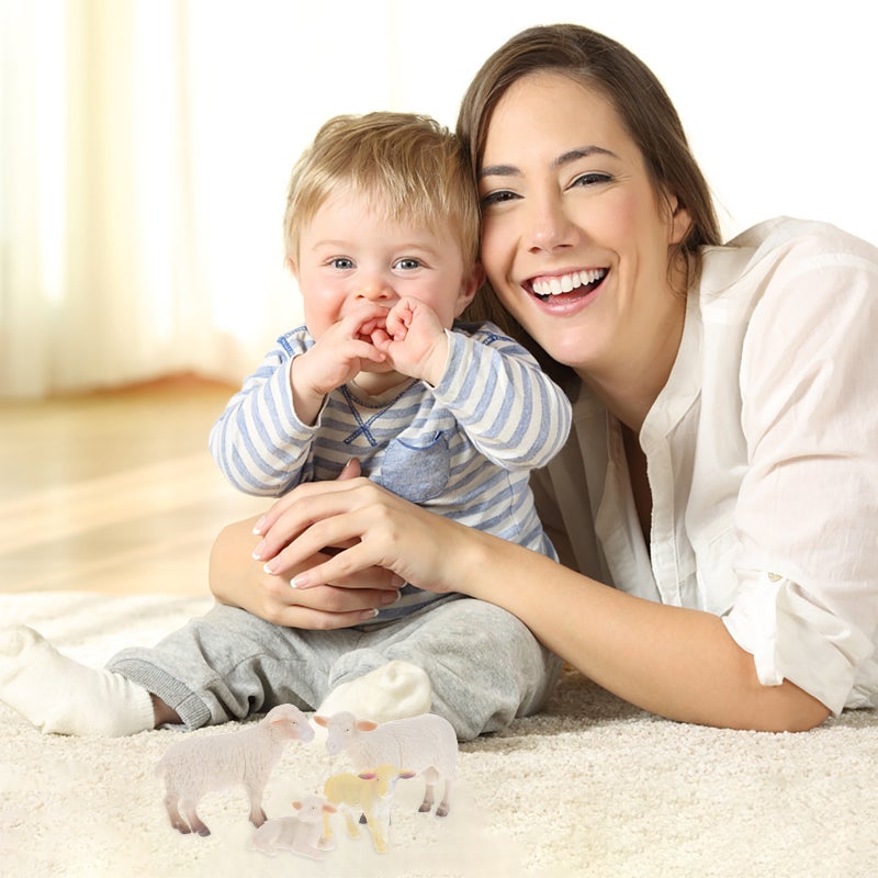🧸 ألعاب أطفال متينة على شكل حيوانات الغنم لتنمية واللعب - Image 4