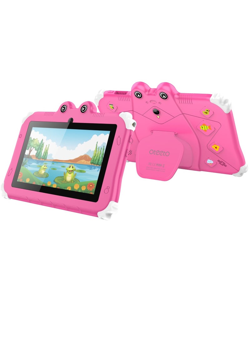 Oteeto - Oteeto 6 Kids Android Tab 128GB 4GB RAM with Accessories Pink - Image 1