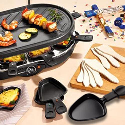 Kosmosta HONNE Non-Stick Coated Mini Grill Pan Cheese Melting Accessories for Raclettes Replacement/Additional Raclette Dishes Mini Grill Pan(4pcs) - Image 4