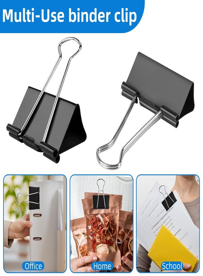 Nomatox Jumbo Binder Clips 3 inch,75mm Width,6 Pack Extra Large Binder Clips for Office,School and Home Organization,Black - Image 5