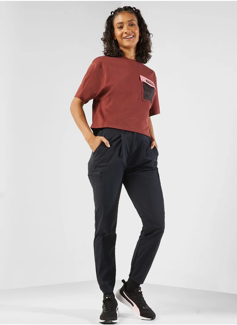 Columbia Painted Peak Knit Cropped T-Shirt