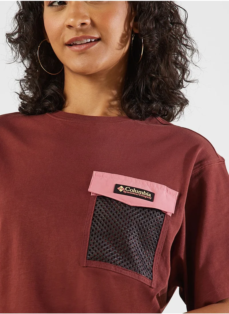 Columbia Painted Peak Knit Cropped T-Shirt