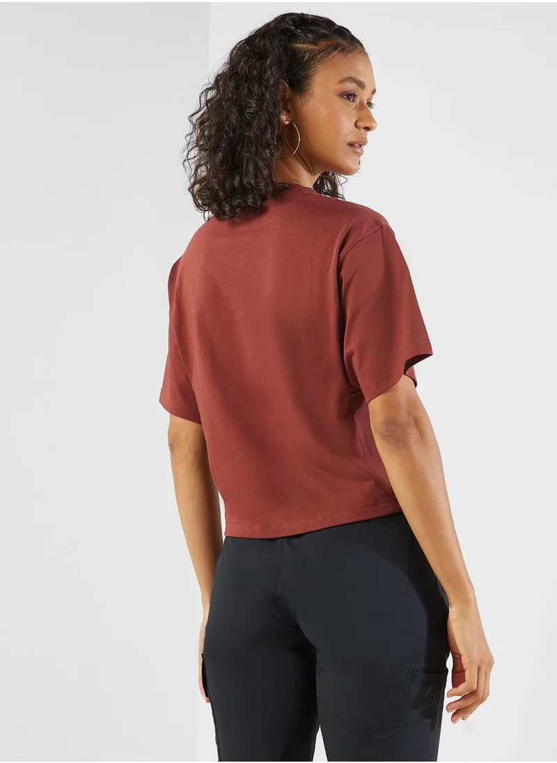 Columbia Painted Peak Knit Cropped T-Shirt