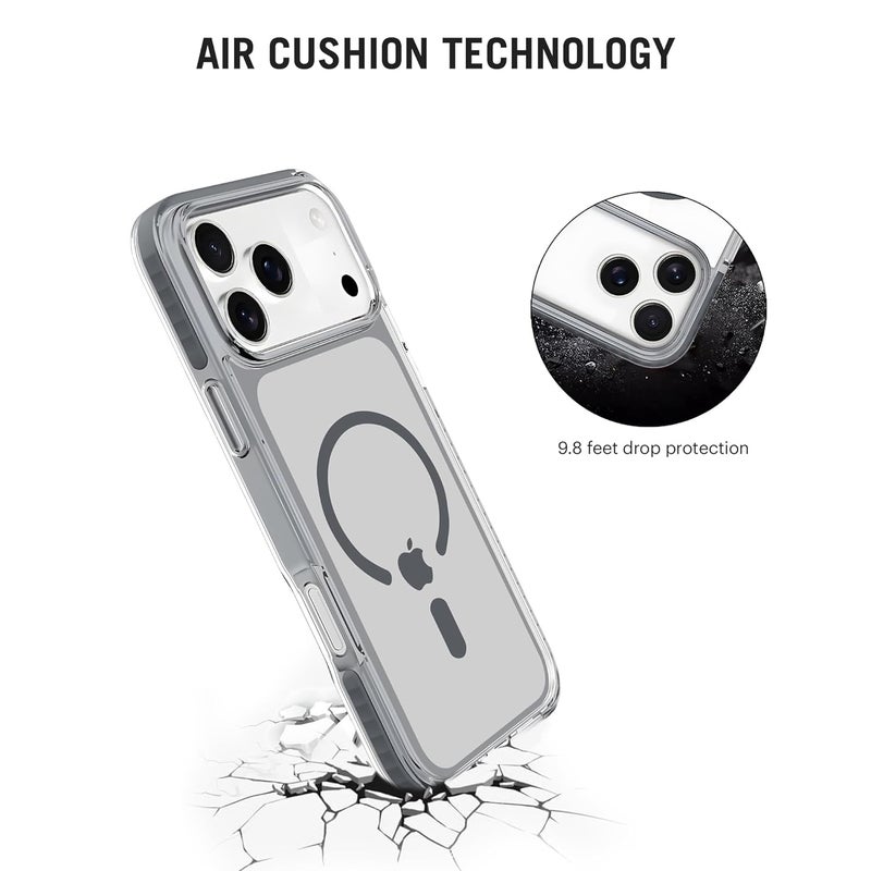 Daily Objects غطاء مغناطيسي شفاف Stride Clear 2.0 متوافق مع آيفون 17 برو | غطاء خلفي نحيف للشحن اللاسلكي | حماية حواف مزدوجة ومضاد للصدمات - Image 5