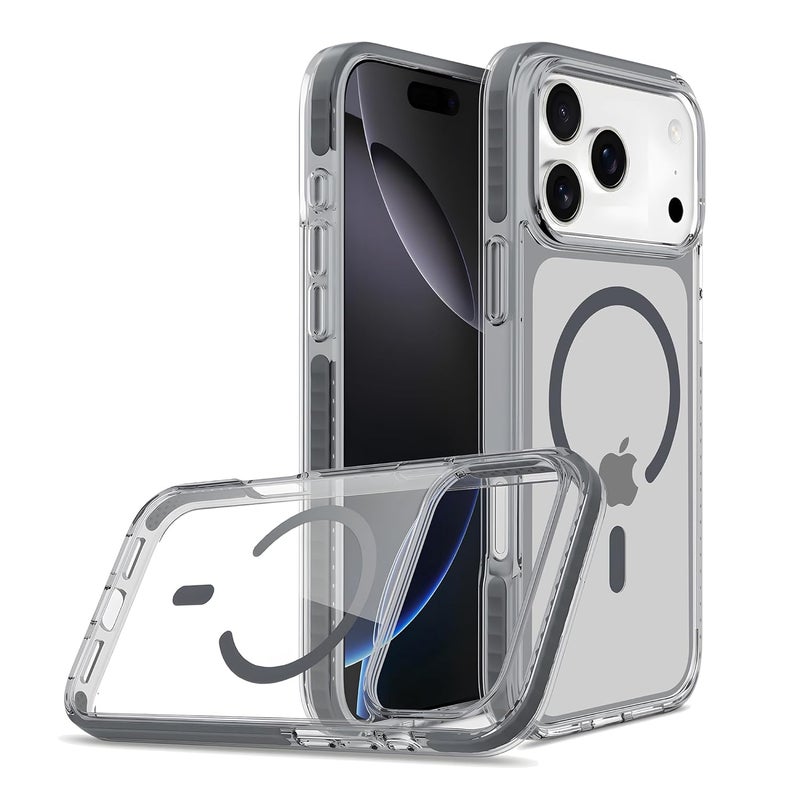 Daily Objects غطاء مغناطيسي شفاف Stride Clear 2.0 متوافق مع آيفون 17 برو | غطاء خلفي نحيف للشحن اللاسلكي | حماية حواف مزدوجة ومضاد للصدمات - Image 3