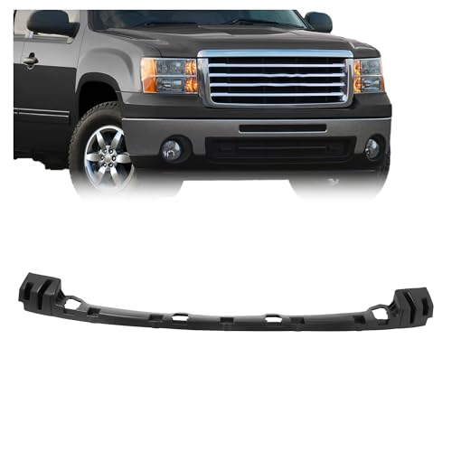 KUAFU Front Bumper Bracket Compatible with 20072013 GMC Sierra 1500 Hybrid XFE Denali SL SLE SLT WT Bumper Upper Cover Center Bracket Replacement for 15246822 GM1065108 Plastic 2PCs - Image 1