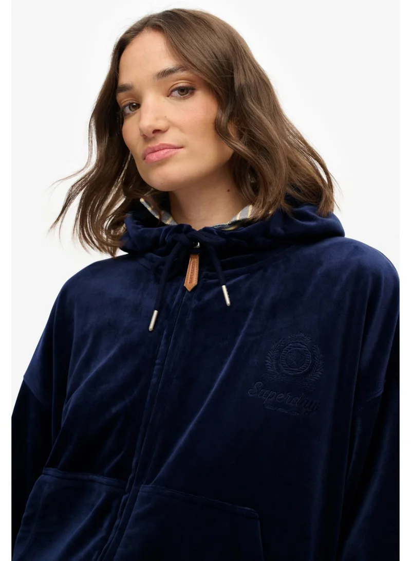 Country Club Velour Zip Hoodie