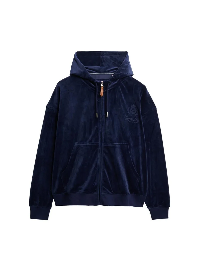 Superdry  Country Club Velour Zip Hoodie for Women | Best Price UAE