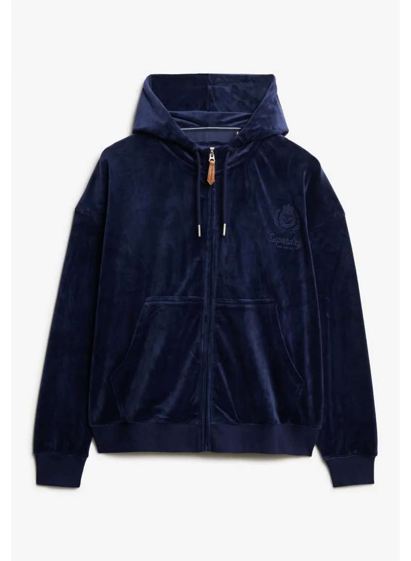 Superdry  Country Club Velour Zip Hoodie for Women | Best Price UAE