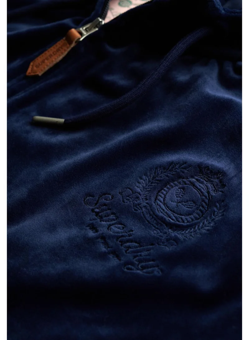 Superdry  Country Club Velour Zip Hoodie for Women | Best Price UAE